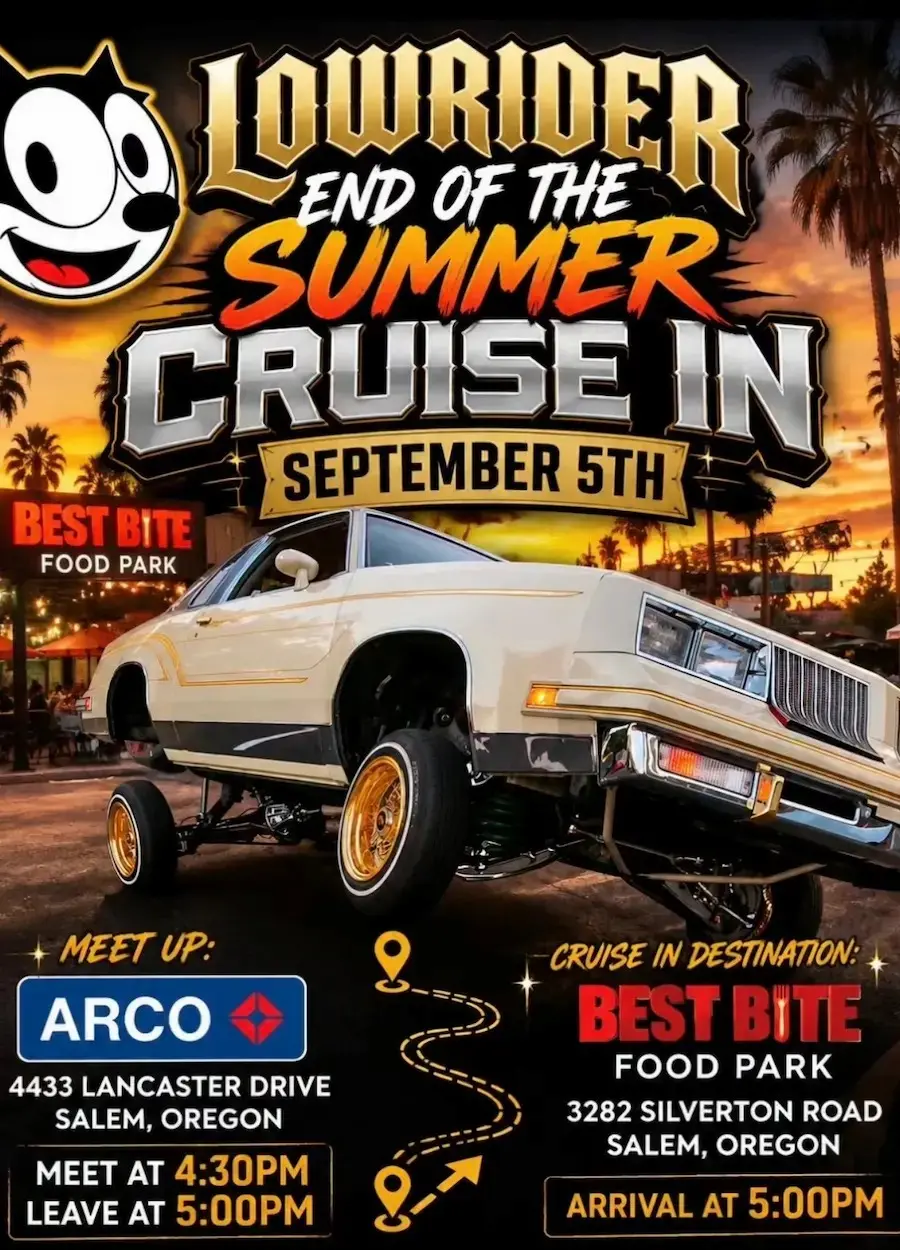 Lowrider End of the Summer Cruise In event flyer